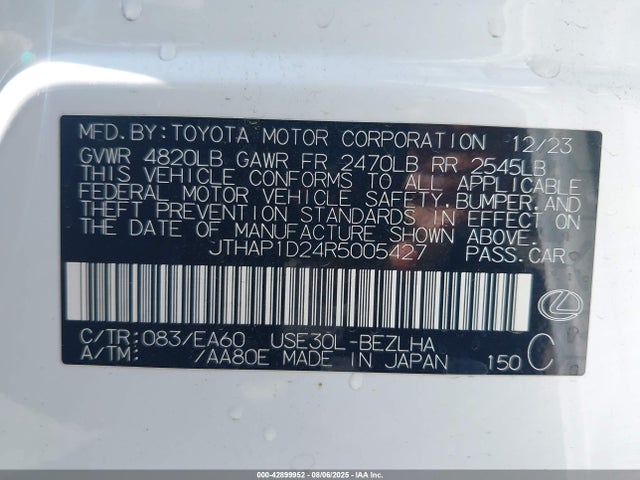 Lexus 2ur-gse 2024 JTHAP1D24R5005427 Image 9