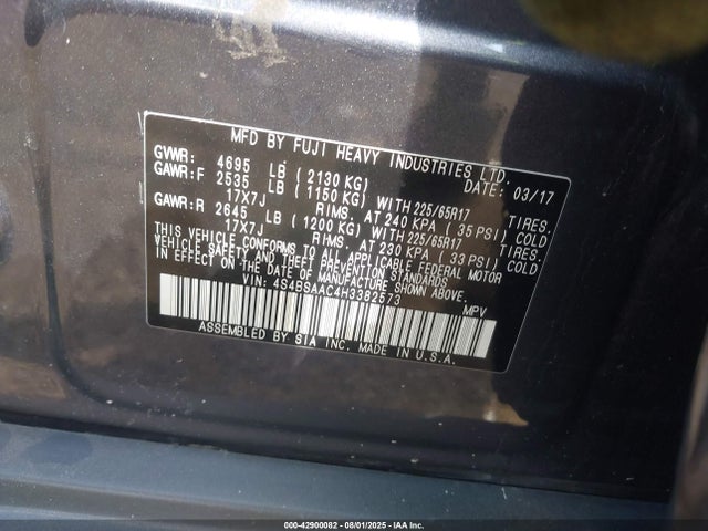 4S4BSAAC4H3382573 Subaru u5