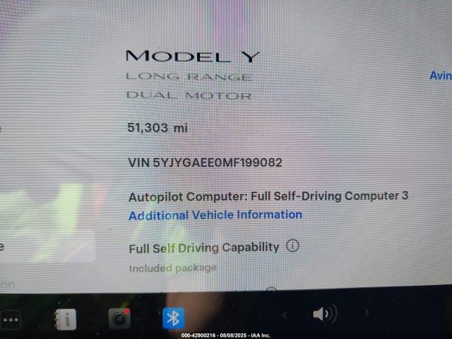 2021 TESLA MODEL Y 5YJYGAEE0MF199082 Photo 6