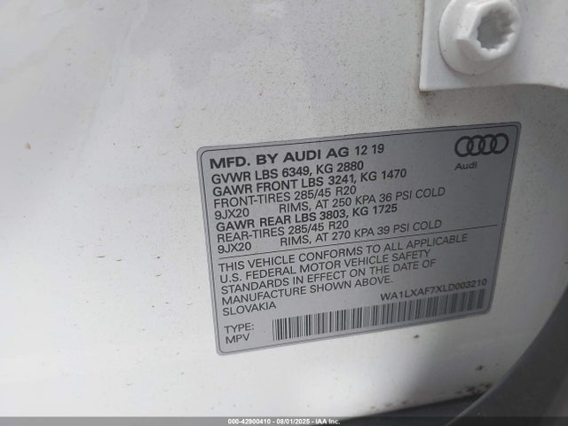 2020 AUDI Q7 WA1LXAF7XLD003210 Photo 8