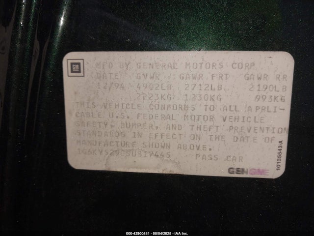 1995 CADILLAC SEVILLE 1G6KY5290SU817445 Photo 8