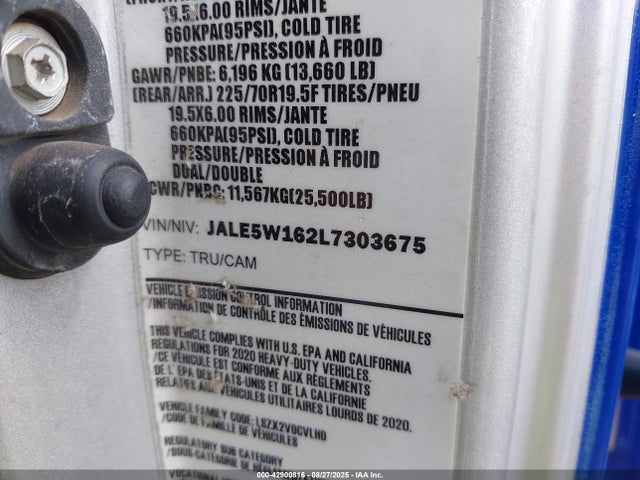 JALE5W162L7303675 Isuzu 4hk1-tc