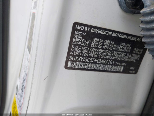5UXXW3C55F0M87161 BMW X4