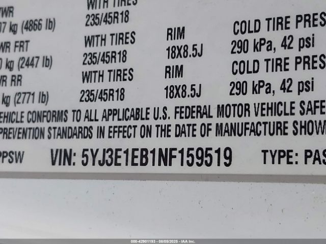 2022 TESLA MODEL 3 5YJ3E1EB1NF159519 Photo 8