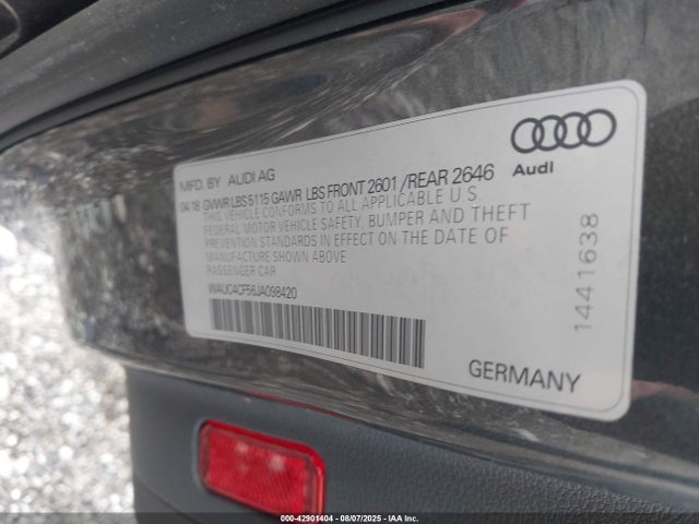 2018 AUDI S5 WAUC4CF56JA098420 Photo 8