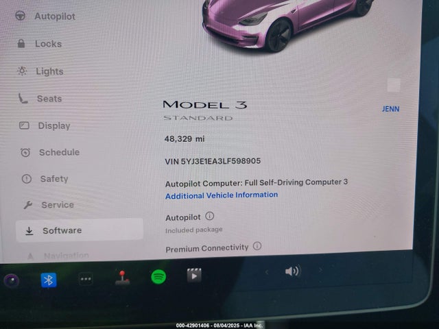 2020 TESLA MODEL 3 5YJ3E1EA3LF598905 Photo 6