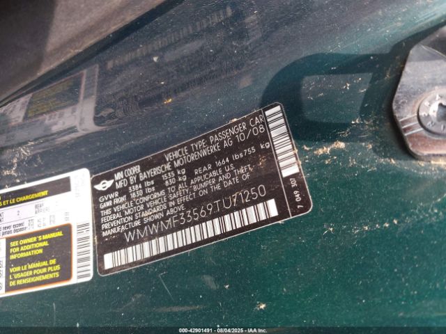 2009 MINI COOPER WMWMF33569TU71250 Photo 8