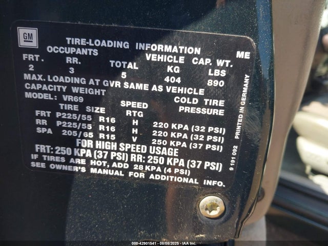 1999 CADILLAC CATERA W06VR52R6XR018367 Photo 8