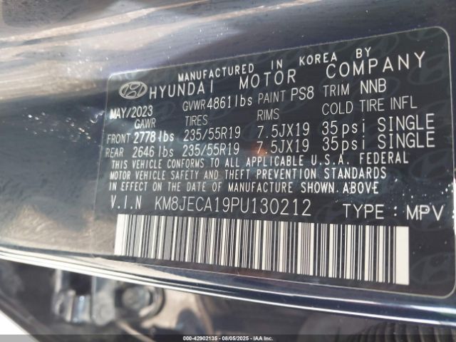 2023 HYUNDAI TUCSON HYBRID KM8JECA19PU130212 Photo 8