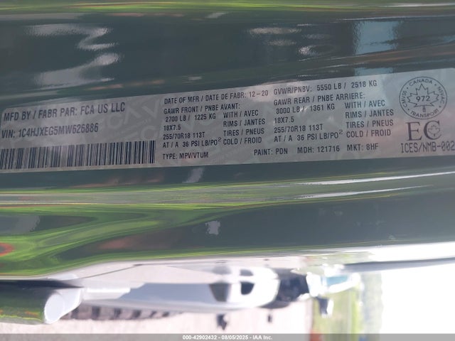 1C4HJXEG5MW626886 Jeep Wrangler