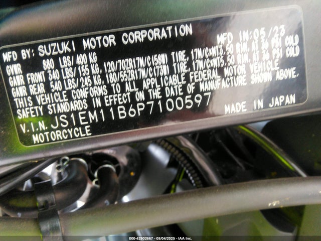 JS1EM11B6P7100597 Suzuki Fra1