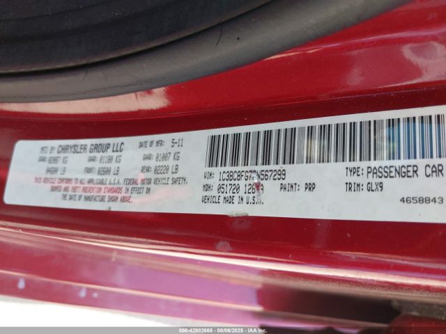 2011 CHRYSLER 200 1C3BC8FG7BN567299 Photo 8