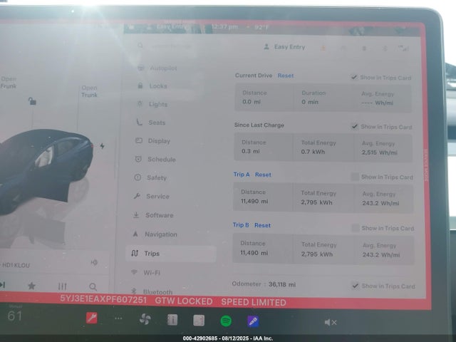 2023 TESLA MODEL 3 5YJ3E1EAXPF607251 Photo 6