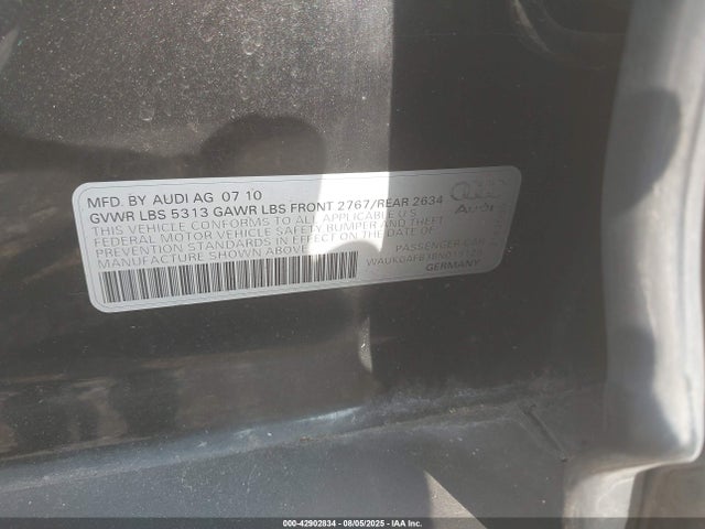 2011 AUDI A6 WAUKGAFB3BN019129 Photo 8