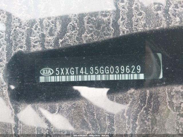 5XXGT4L35GG039629 KIA t-gdi theta ii