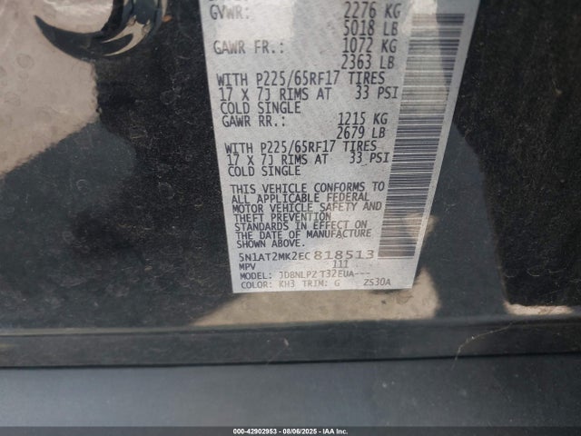 5N1AT2MK2EC818513 Nissan 2014