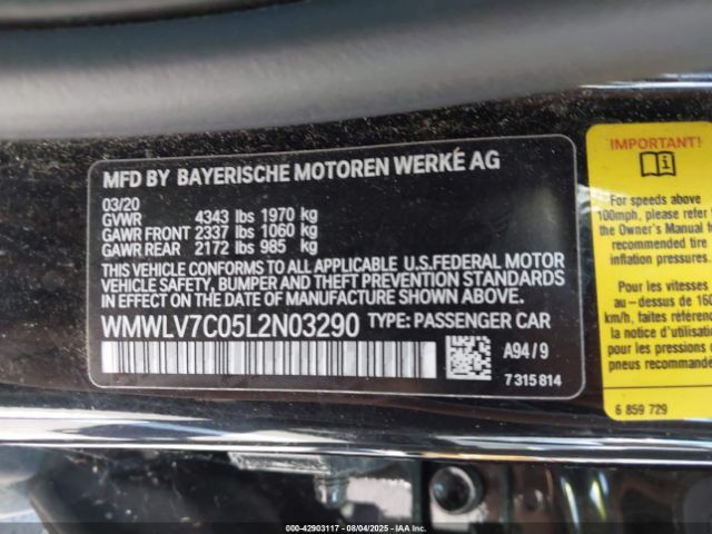 2020 MINI CLUBMAN WMWLV7C05L2N03290 Photo 8