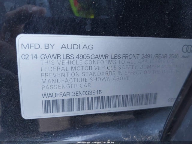 2014 AUDI A4 WAUFFAFL3EN033615 Photo 8