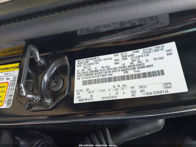 Ford 2015 2015 1FTEW1EF2FFB07192 Image 9