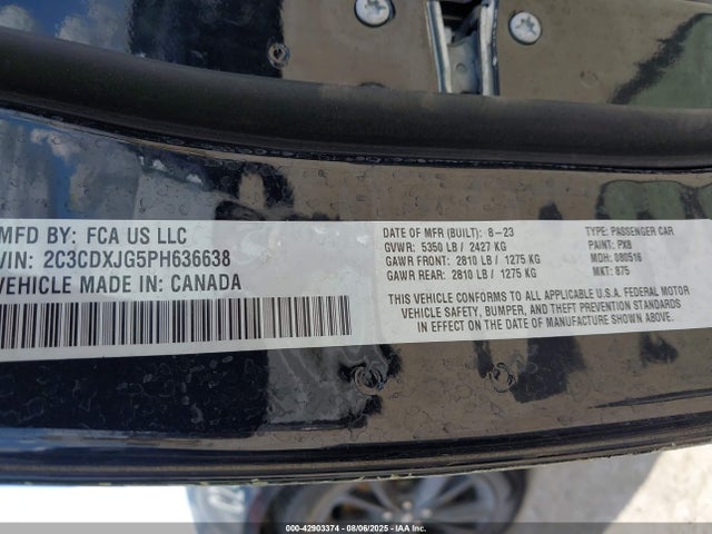 2C3CDXJG5PH636638 Dodge Charger