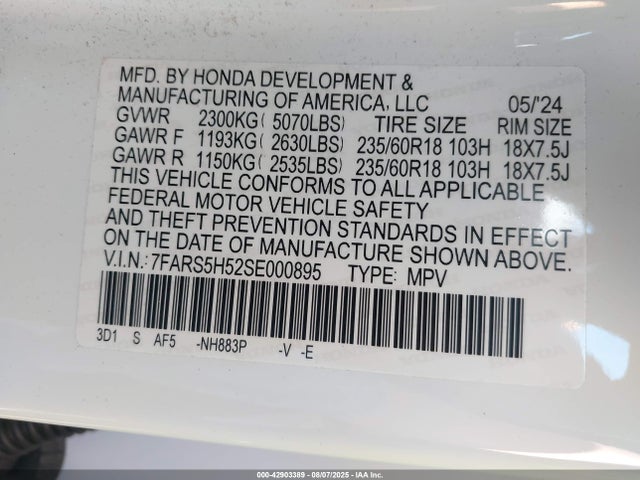 Honda lfc3 2025 7FARS5H52SE000895 Image 9