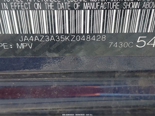 2019 MITSUBISHI OUTLANDER JA4AZ3A35KZ048428 Photo 8