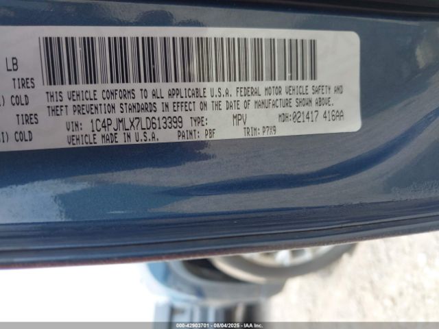 2020 JEEP CHEROKEE 1C4PJMLX7LD613399 Photo 8