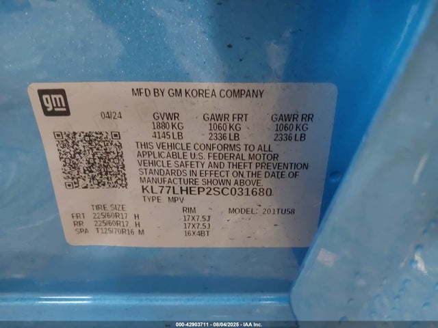 Chevrolet lbp 2025 KL77LHEP2SC031680 Image 9