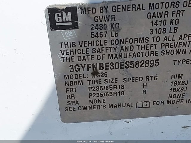 2014 CADILLAC SRX 3GYFNBE30ES582895 Photo 8