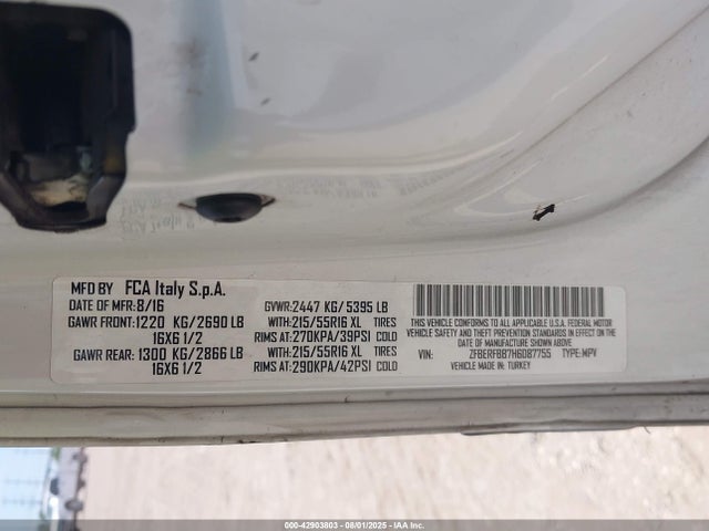 RAM Promaster City 2017 ZFBERFBB7H6D87755 Image 9