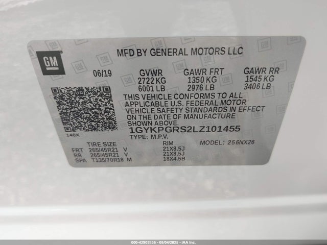 2020 CADILLAC XT6 1GYKPGRS2LZ101455 Photo 8
