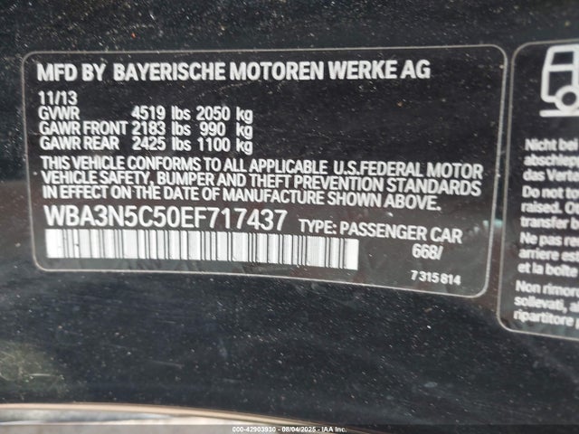 BMW 428i 2014 WBA3N5C50EF717437 Image 9