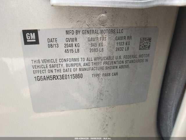 2014 CADILLAC ATS 1G6AH5RX3E0115860 Photo 8