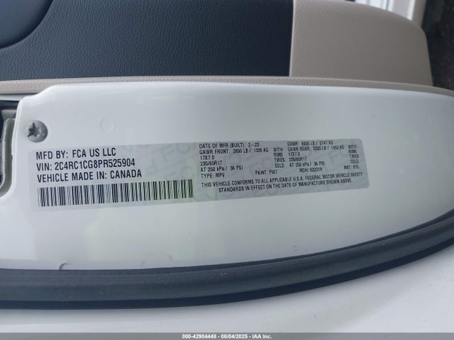 2023 CHRYSLER VOYAGER 2C4RC1CG8PR525904 Photo 8