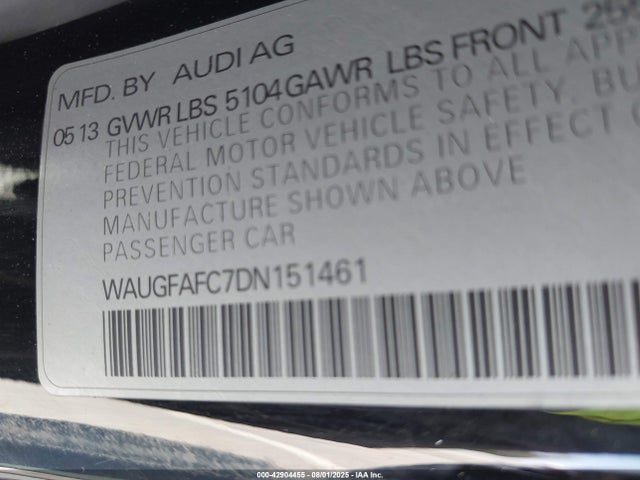 2013 AUDI A6 WAUGFAFC7DN151461 Photo 8