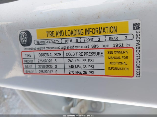3GCPWBEK7NG167333 Chevrolet l3b