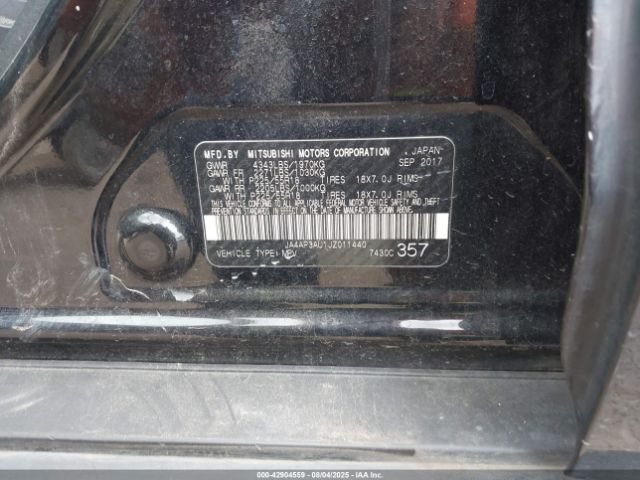 2018 MITSUBISHI OUTLANDER SPORT JA4AP3AU1JZ011440 Photo 8