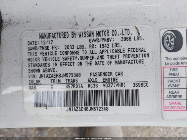 2018 NISSAN 370Z JN1AZ4EH8JM572348 Photo 8