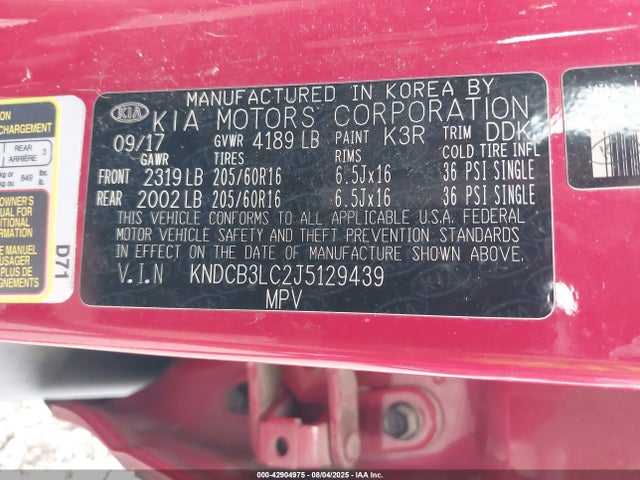KIA gdi 2018 KNDCB3LC2J5129439 Image 9