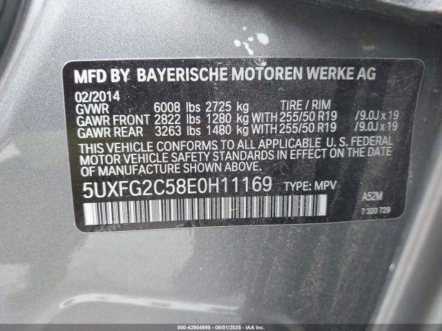 BMW X6 2014 5UXFG2C58E0H11169 Image 9
