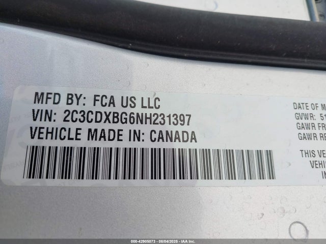 Dodge 2022 2022 2C3CDXBG6NH231397 Image 9