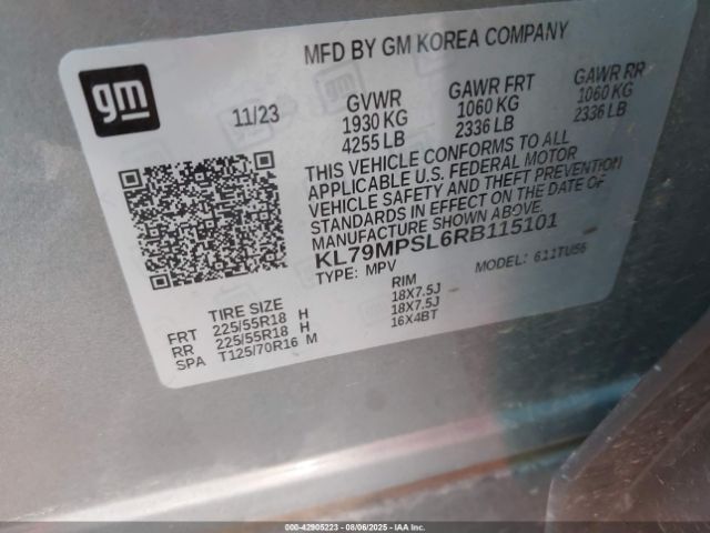 2024 CHEVROLET TRAILBLAZER KL79MPSL6RB115101 Photo 8