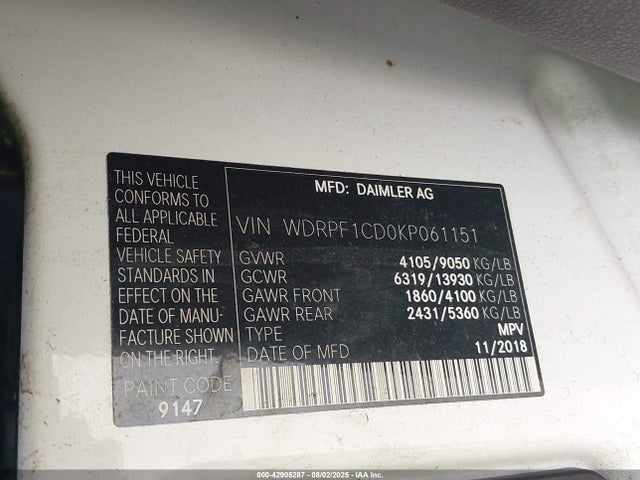 Freightliner Om 642 With Brake Assist 2019 WDRPF1CD0KP061151 Image 9