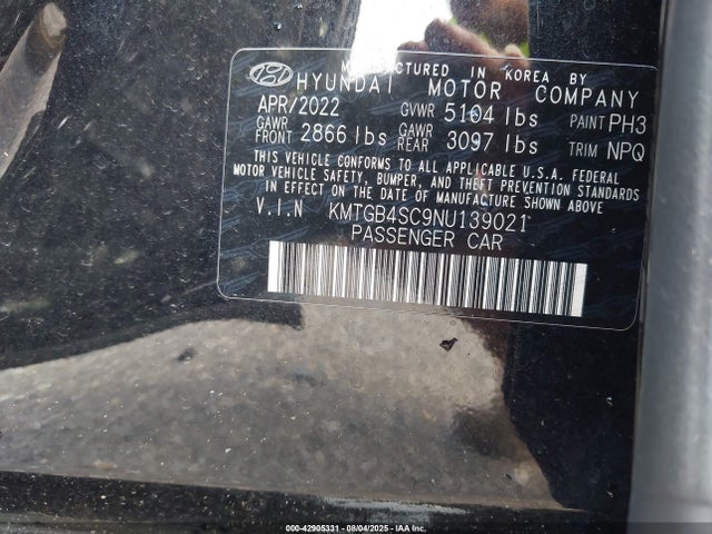 2022 GENESIS G80 KMTGB4SC9NU139021 Photo 8