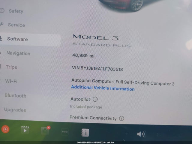 Tesla MODEL 3 2020 5YJ3E1EA1LF783518 Image 7