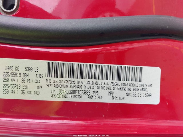 3C4PDCGB8FT573686 Dodge 2015