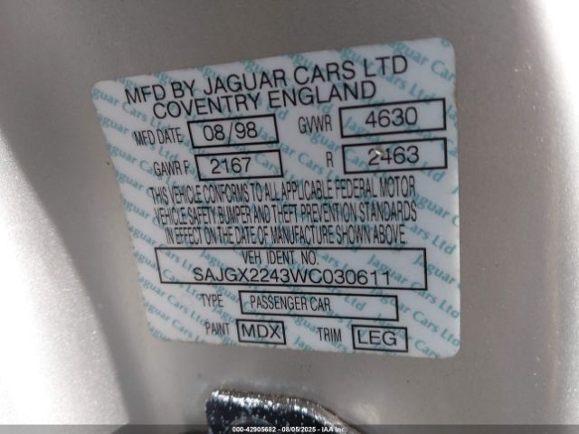 1998 JAGUAR XK8 SAJGX2243WC030611 Photo 8