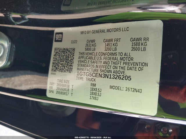 1GTG5CEN3N1326205 GMC lgz
