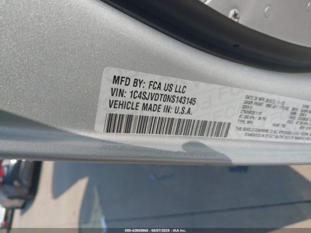 2022 JEEP WAGONEER 1C4SJVDT0NS143145 Photo 8