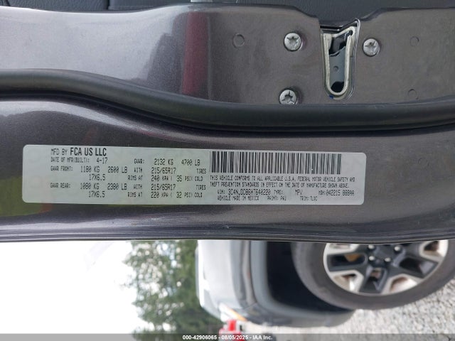 Jeep 2017 2017 3C4NJDDB6HT640220 Image 9
